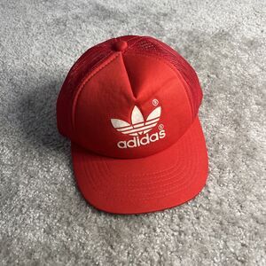 Adidas Cap Hat Trucker Snapback Red White Adjustable